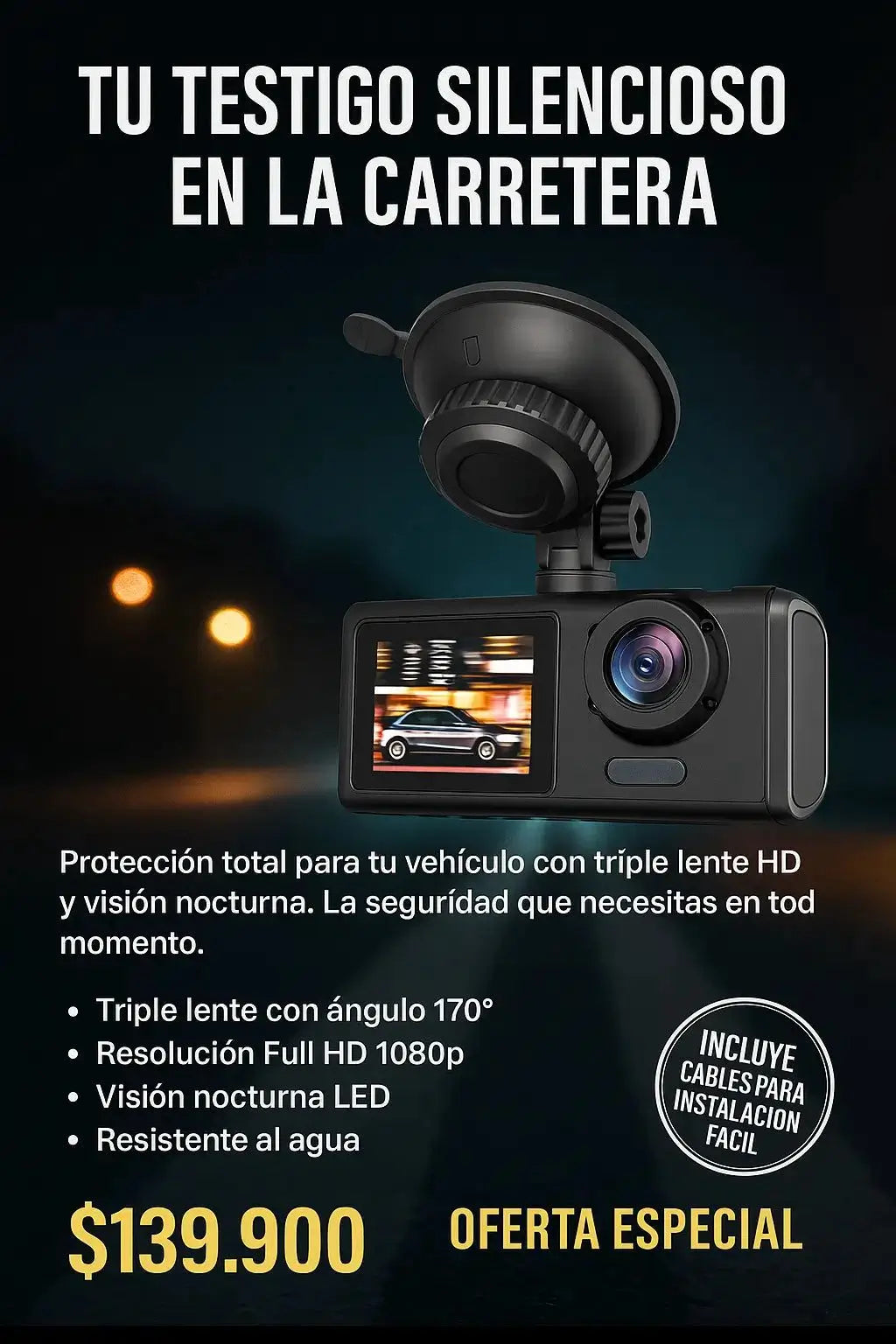 Camara para carro 😱🔥Tu Testigo en Todo Momento 😱🔥