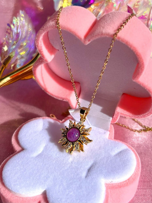 Collar Sol Rapunzel 😱🔥 EN CAJA DE REGALO PREMIUM😱🔥 C5