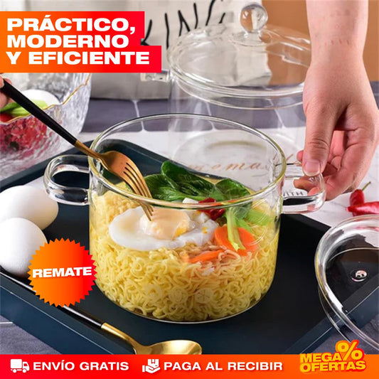 Olla de Cristal 😱🔥NO TRANSFIERAS QUIMICOS A TU COMIDA 😱🔥