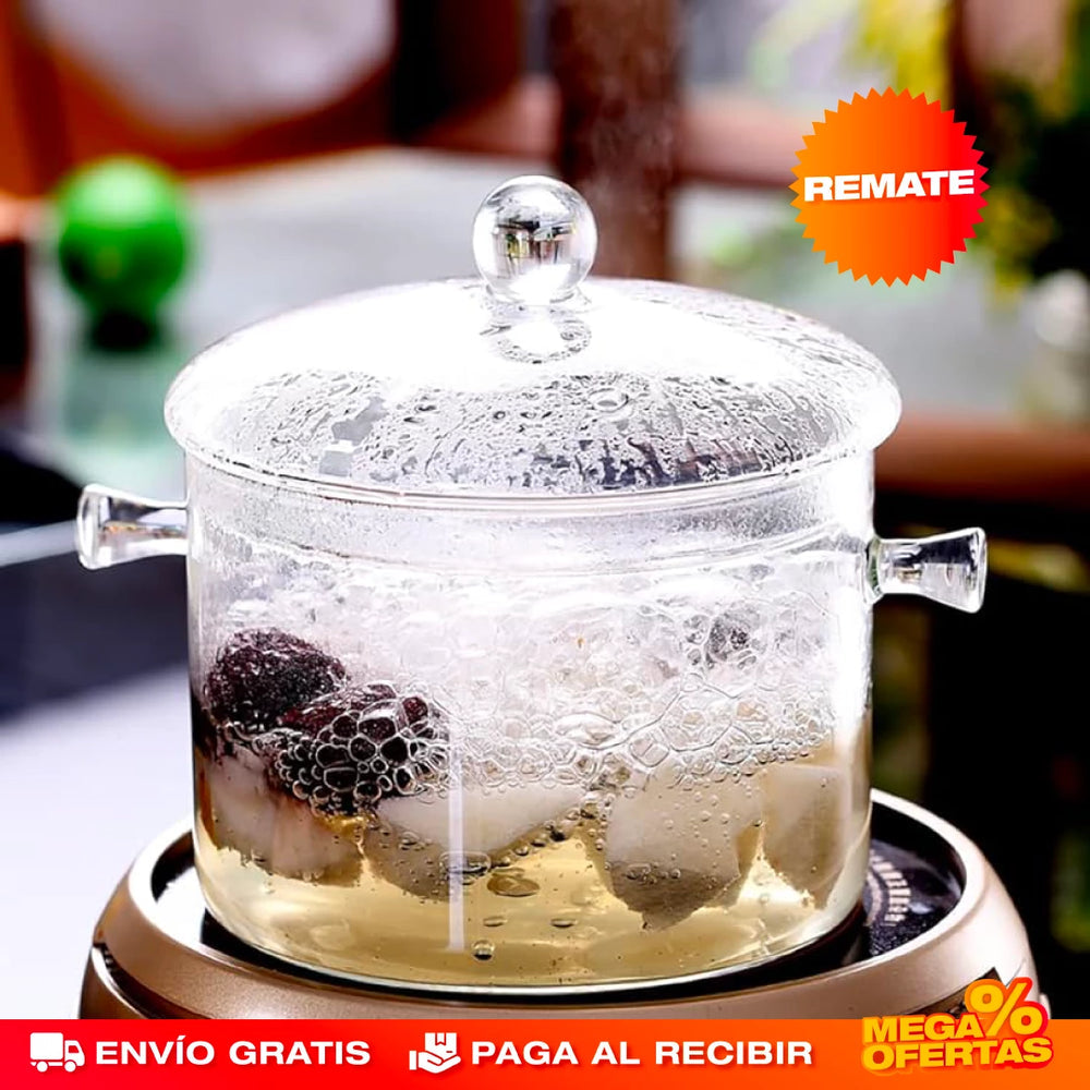 Olla de Cristal 😱🔥NO TRANSFIERAS QUIMICOS A TU COMIDA 😱🔥