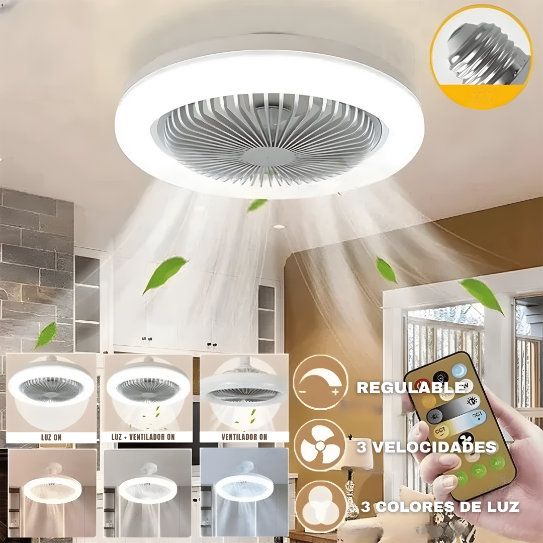 Ventilador Bombillo Ahorra Energía