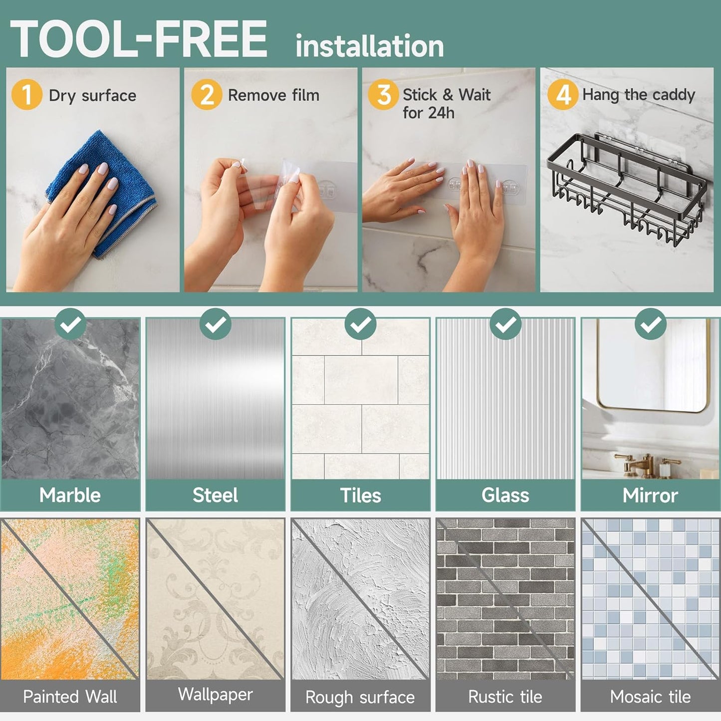 Estantes con adhesivos 😱🔥PAGA 3 Y LLEVA 5 😱🔥